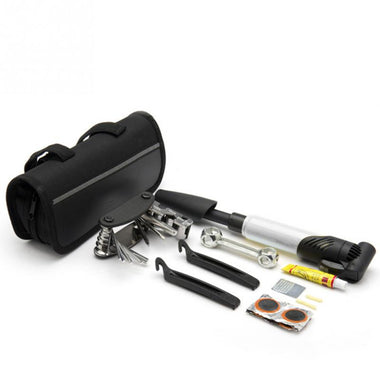Portable Bicycle Repair Tool Set with Saddle Bag Bike