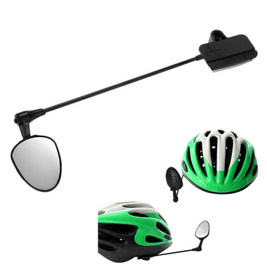 Helmet Mounted Rear-view Cycling Accessory